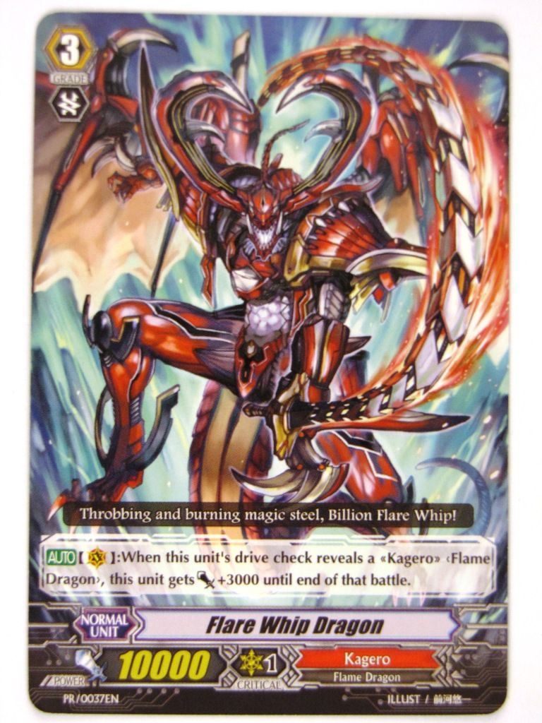 Cardfight!! Vanguard Cards: FLARE WHIP DRAGON PR