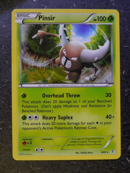 Pokemon Cards: PINSIR 9/83 RARE # 6B84