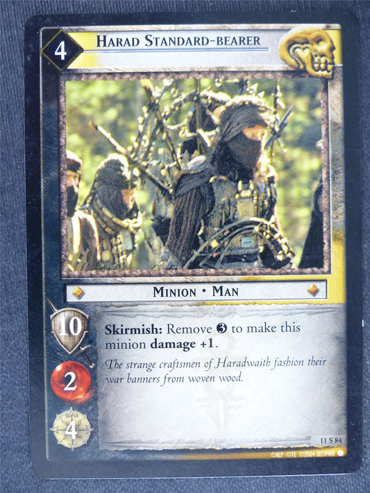 Harad Standard-Bearer 11 S 84 - played - LotR Cards #UM