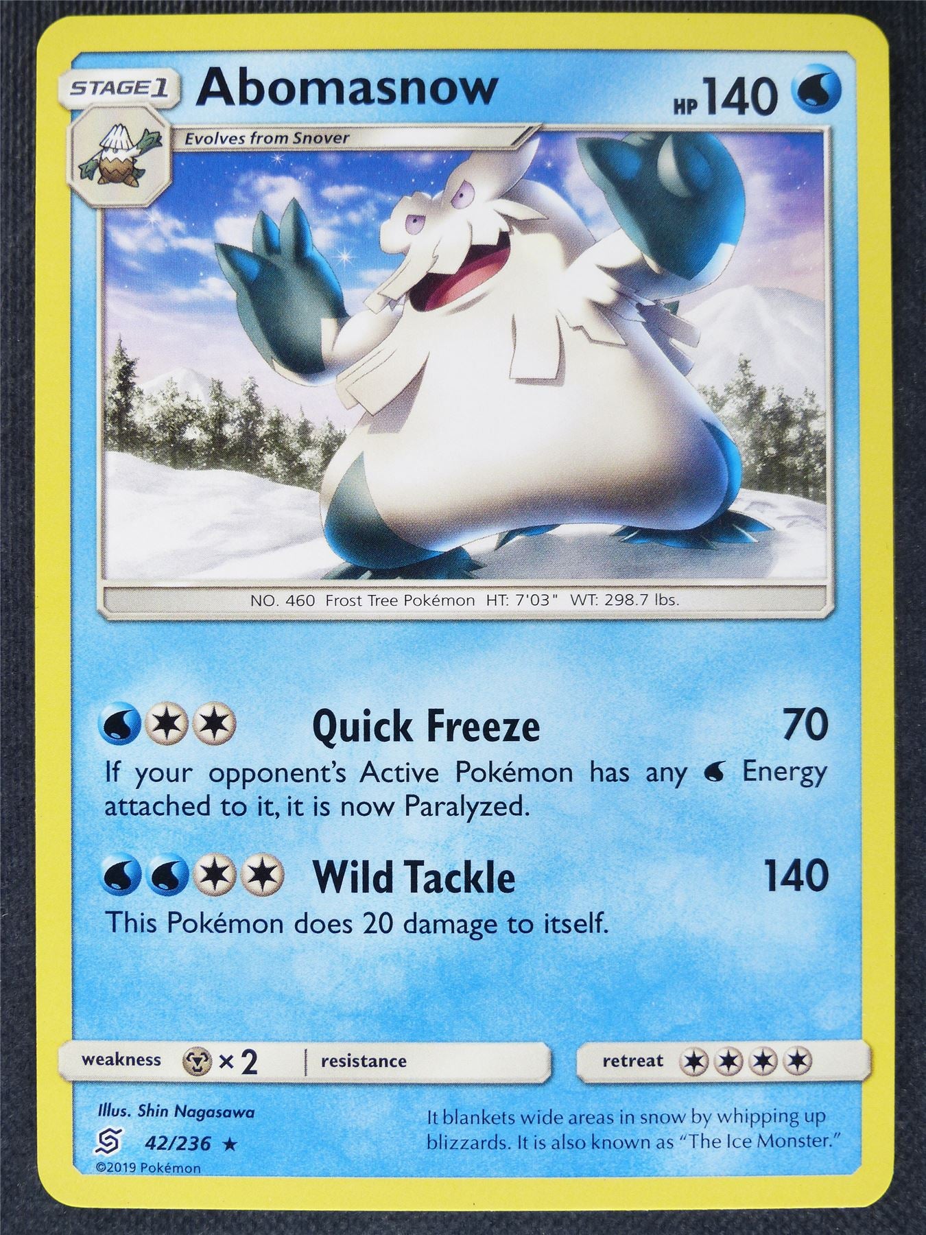 Abomasnow 42/236 - Pokemon Cards #B8