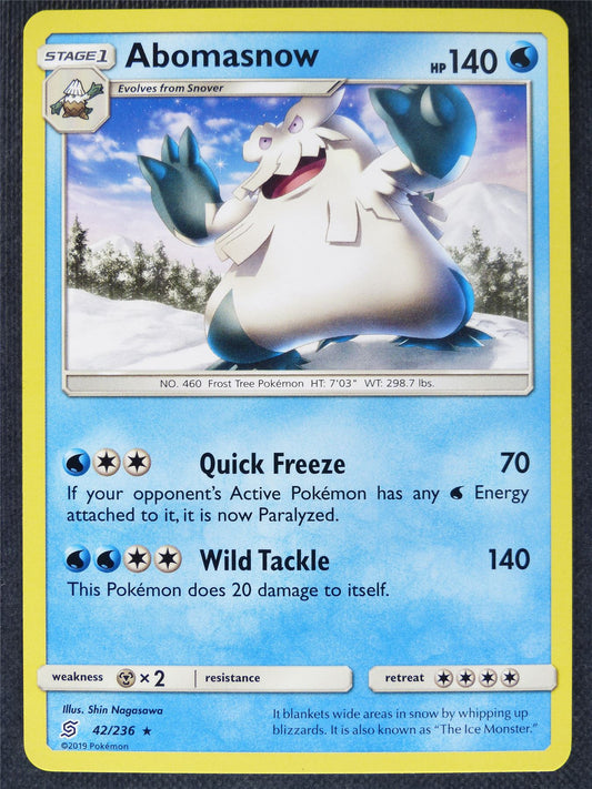 Abomasnow 42/236 - Pokemon Cards #B8