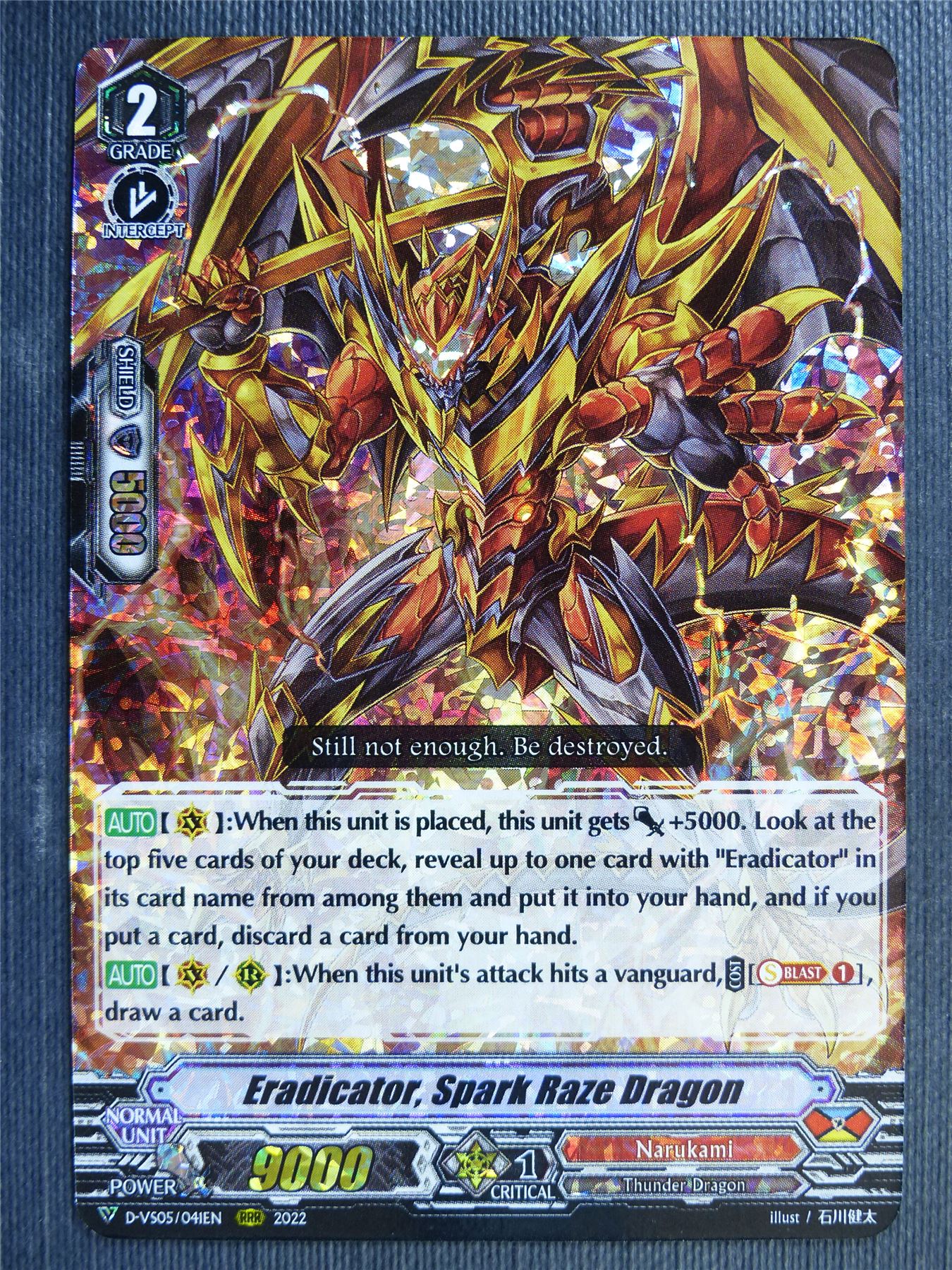 Eradicator Spark Raze Dragon D-VS05 RRR - Vanguard Card #7WM