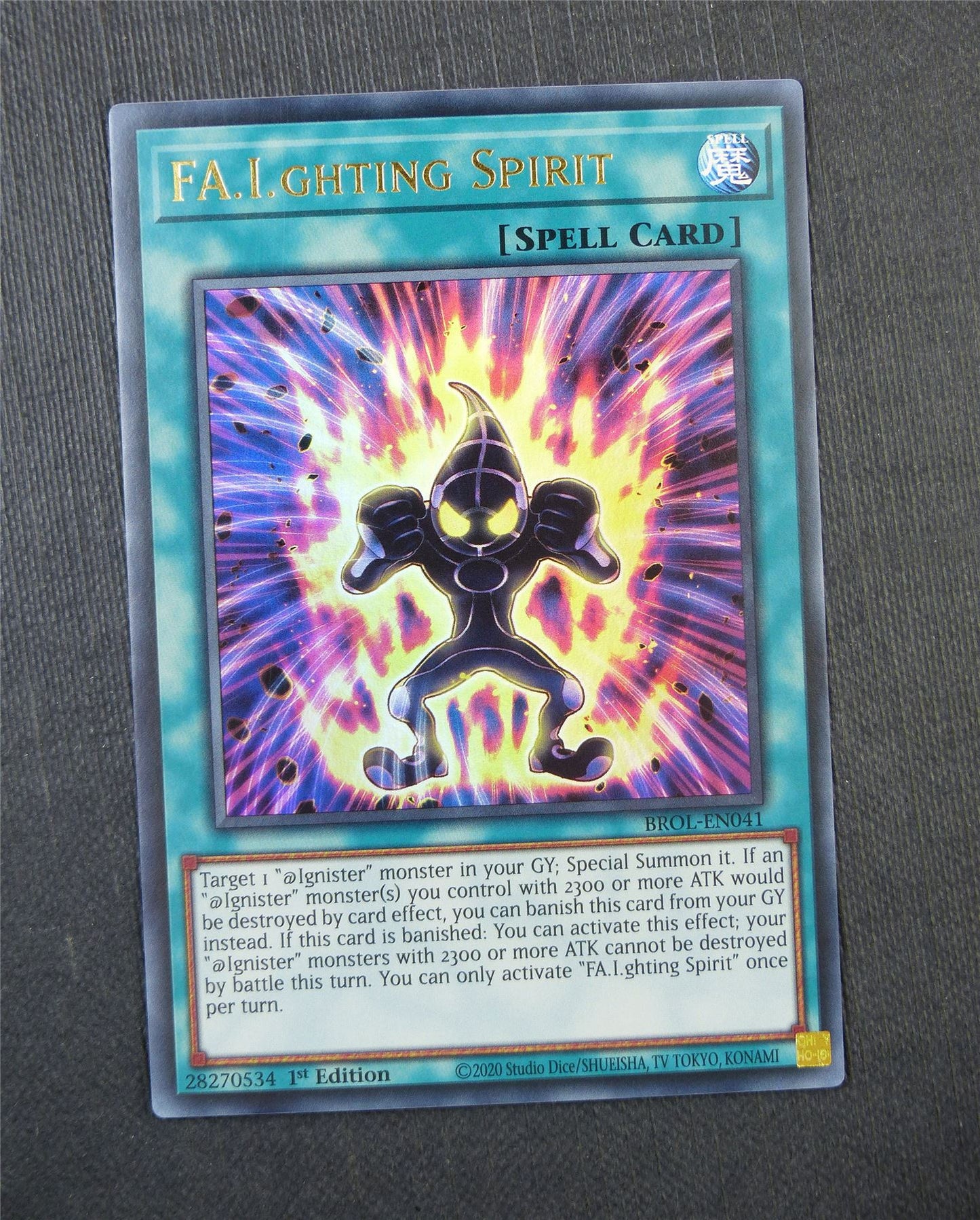 FA I Ghting Spirit BROL Ultra Rare 1st Ed - Yugioh Card #5E7