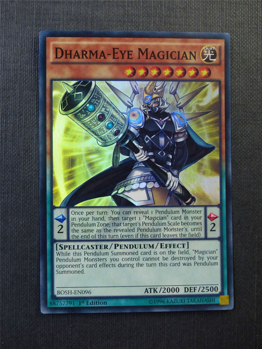 Dharma-Eye Magician BOSH Super Rare - 1st ed - Yugioh Cards #122