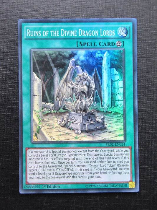 Yugioh Cards: RUINS OF THE DIVINE DRAGON LORDS SR02 SUPER RARE # 28H65