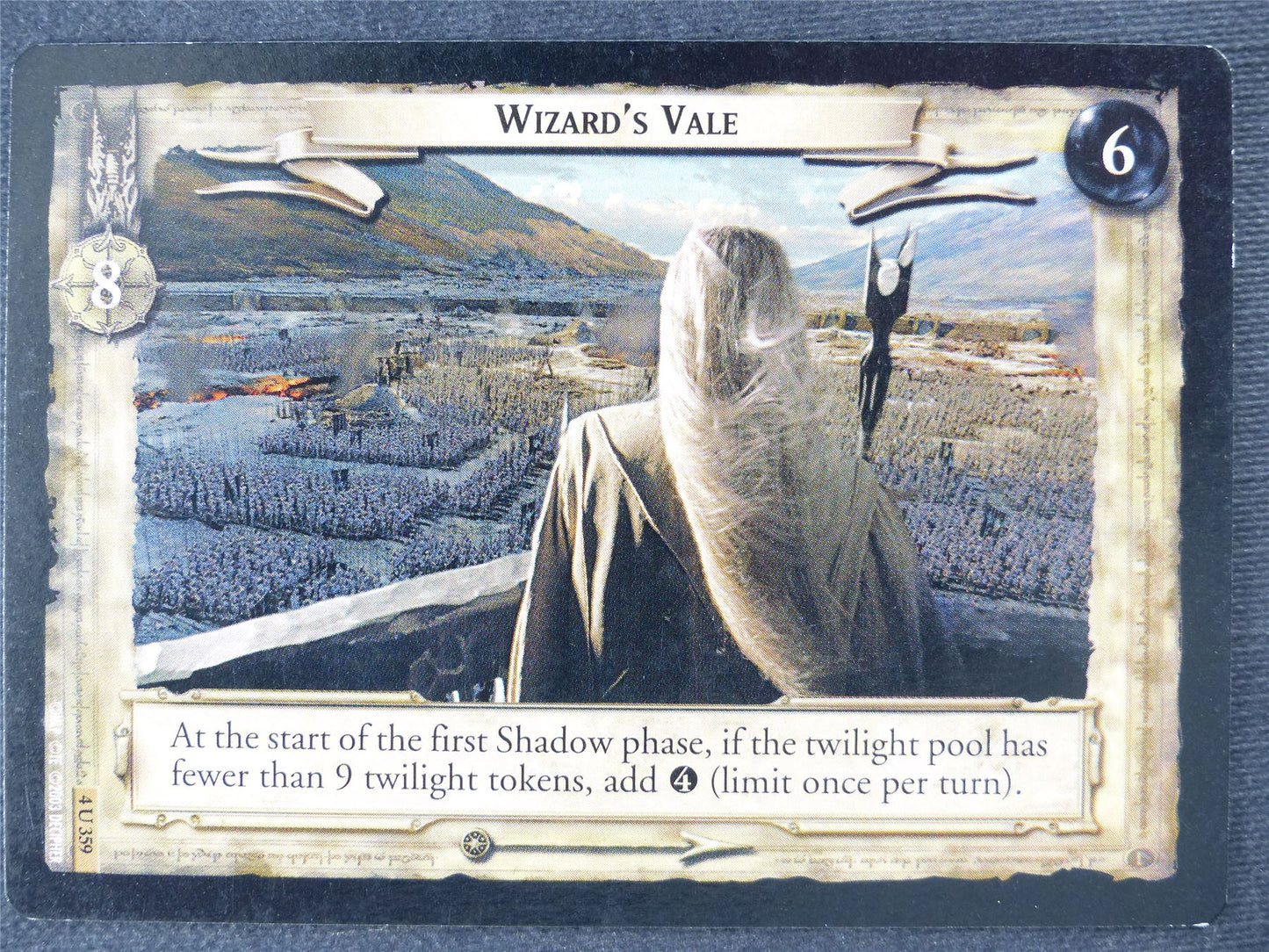 Wizard's Vale 4 U 359 - played - LotR Cards #JN