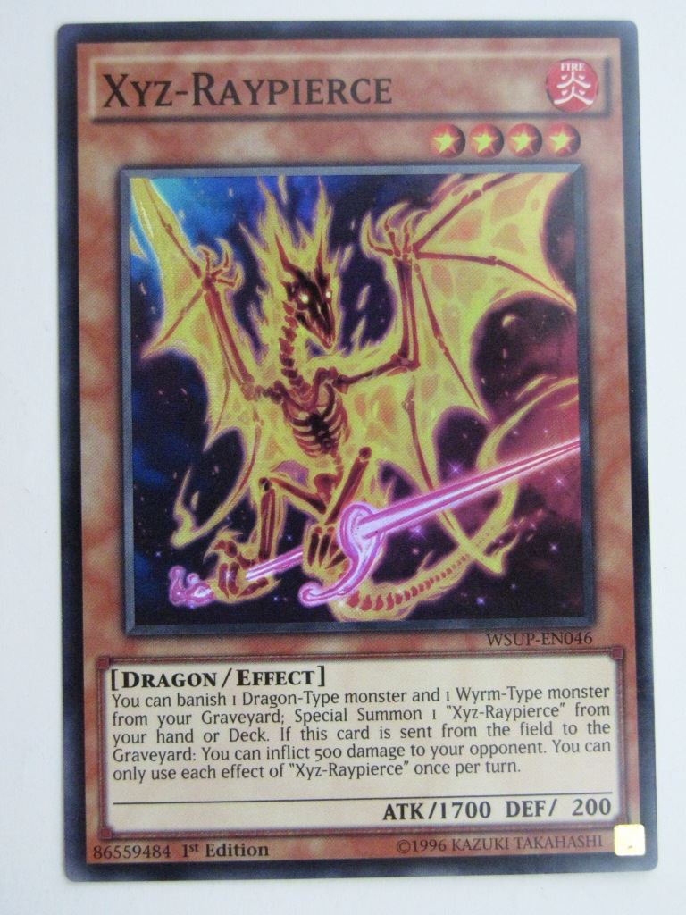 Yugioh Cards: XYZ-RAYPIERCE WSUP SUPER RARE # 25E99