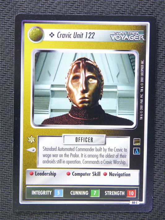 Cravic Unit 122 Black Border - Star Trek CCG Voyager #51E