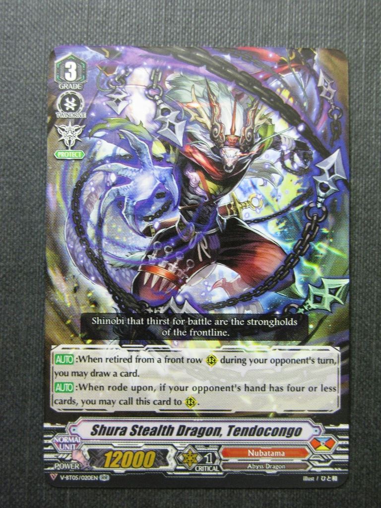 Shura Stealth Dragon Tendocongo V-BT05 RR - Vanguard Cards #3I