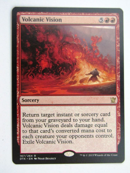 MTG Magic Played Cards: VOLCANIC VISION # 31F80