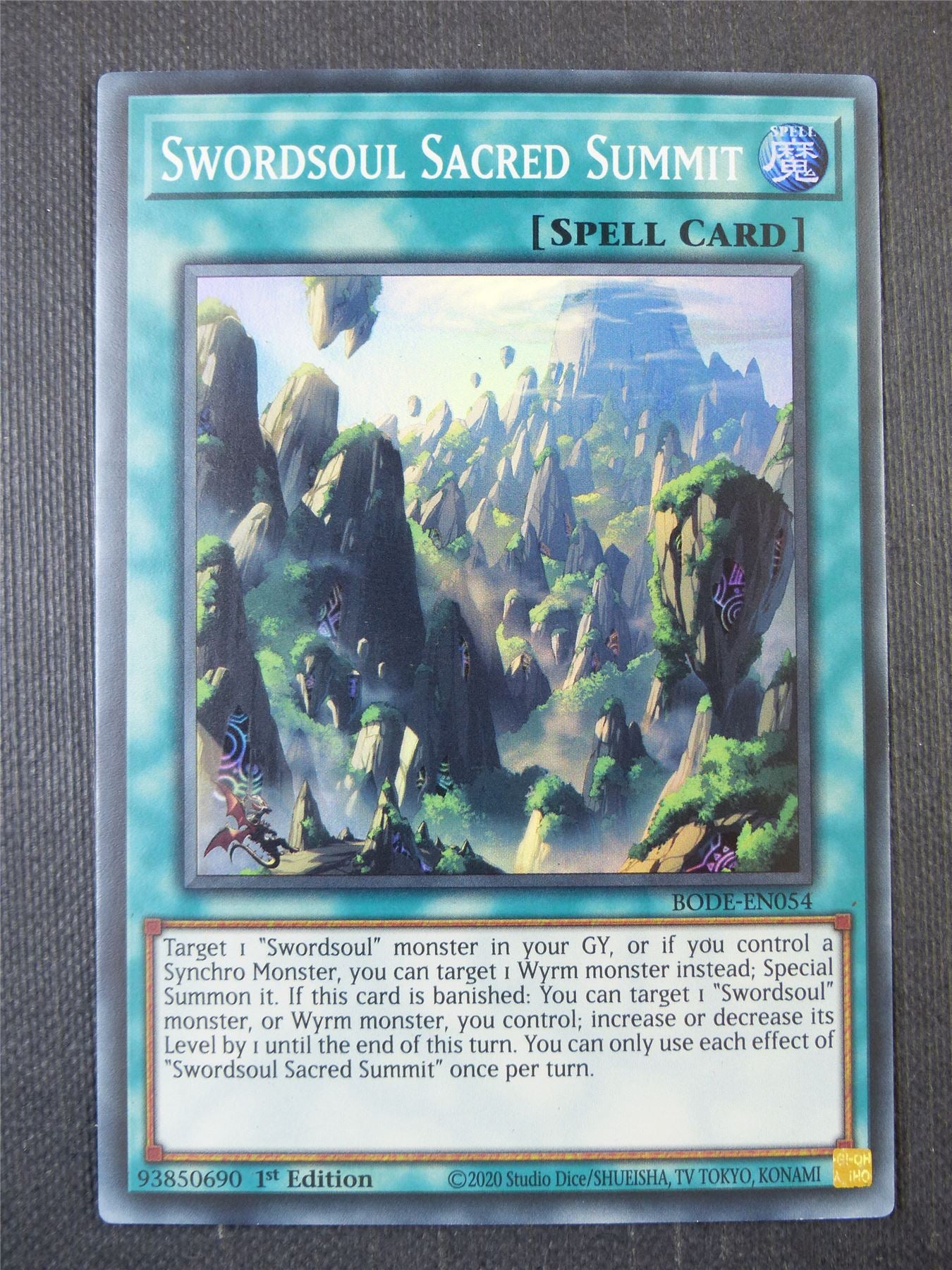 Swordsoul Sacred Summit BODE Super Rare - 1st ed Yugioh Card #9EM