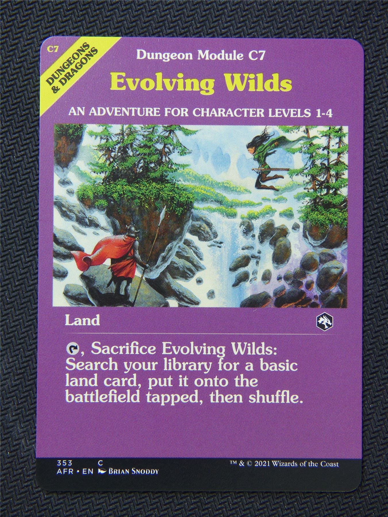 Evolving Wilds Rulebook Art - Mtg Forgotten Realms #1EV