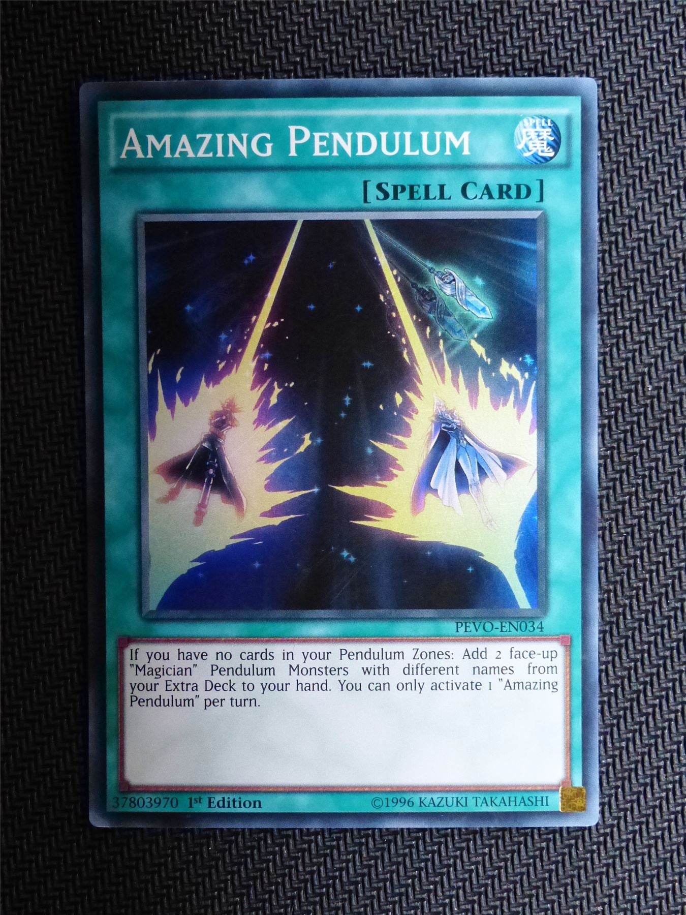 Amazing Pendulum - PEVO - Super Rare - Yugioh Card # 1C12