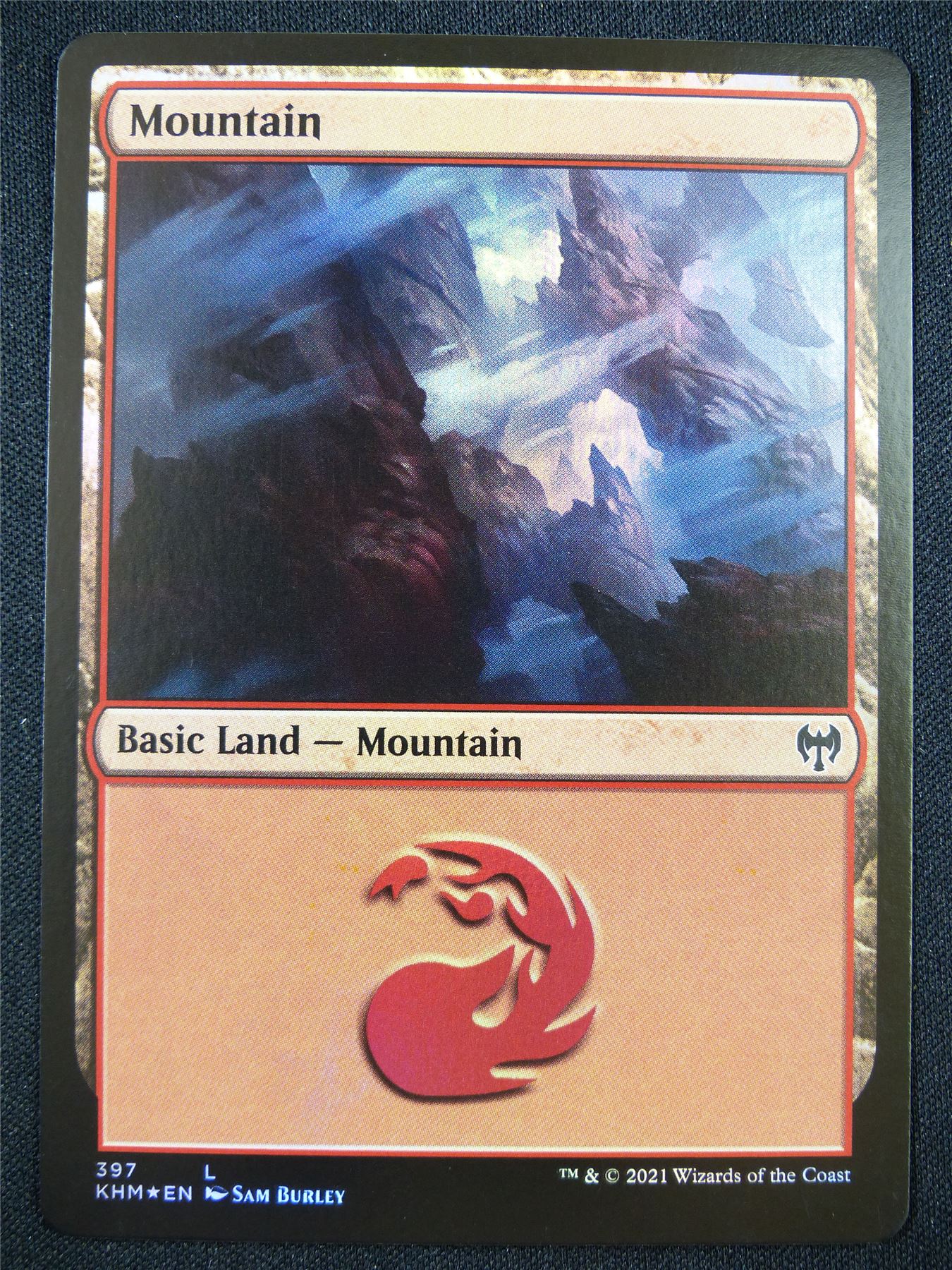 Mountain 397 Foil - Mtg Card #21V