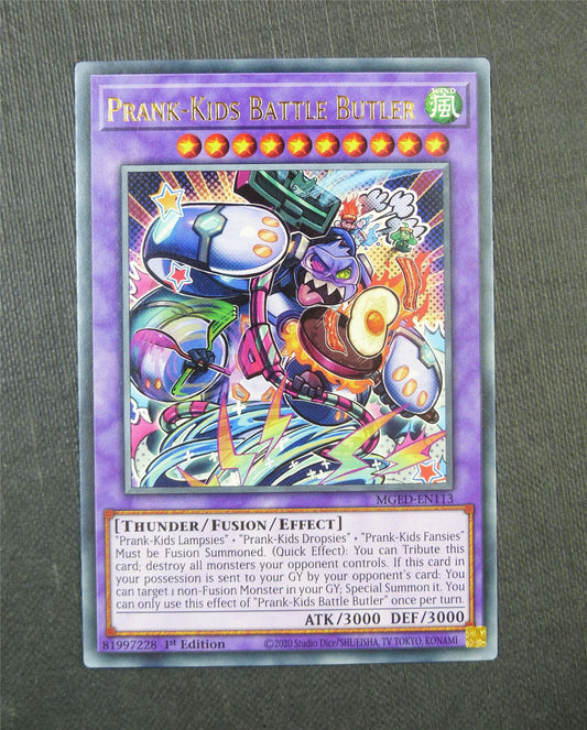 Prank Kids Battle Butler MGED Rare 1st Ed - Yugioh Card #5ER