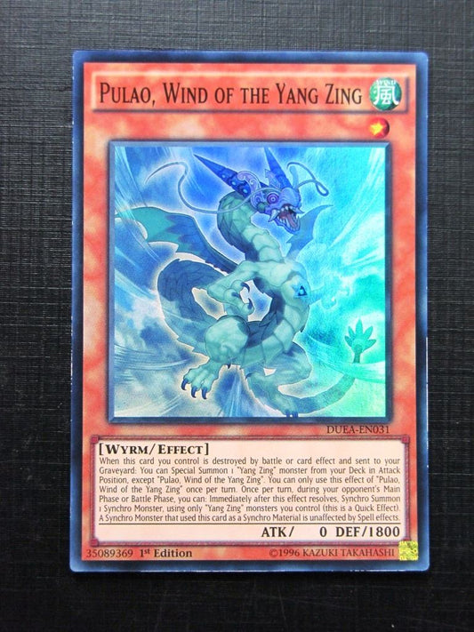 Yugioh Cards: PULAO WIND OF THE YANG ZING DUEA SUPER RARE # 29A42