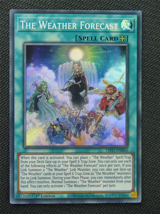 The Weather Forecast DIFO Super Rare - 1st ed - Yugioh Card #8PA