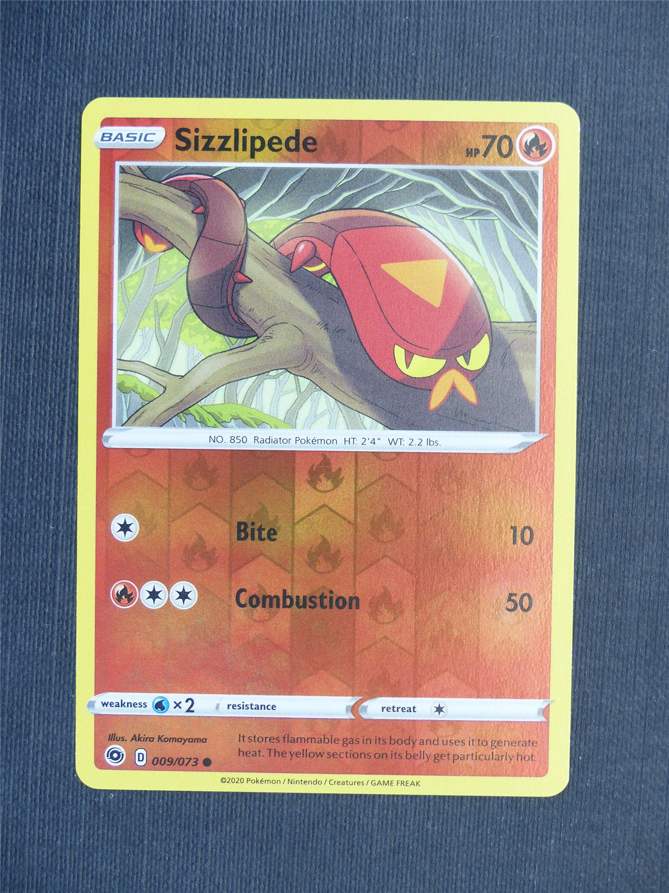 Sizzlipede 009/073 Reverse Holo - Pokemon Cards #5VM