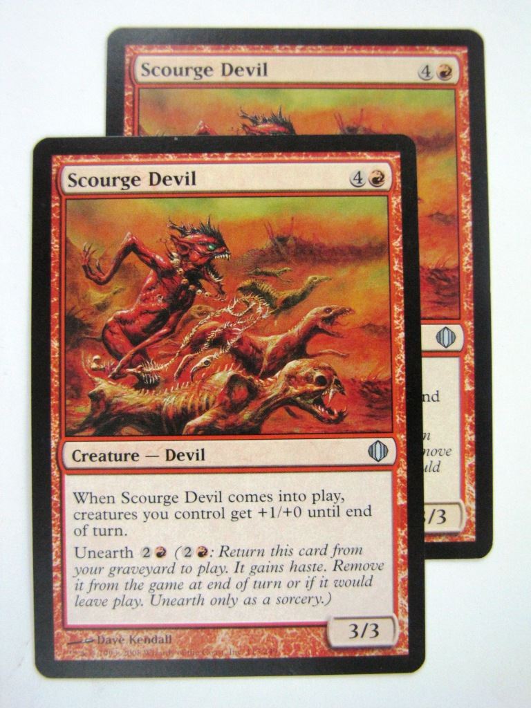 MTG Magic Cards: SCOURGE DEVIL x2 # 8E26