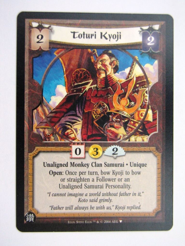 Vintage L5R Cards: TOTURI KYOJI # 27G85