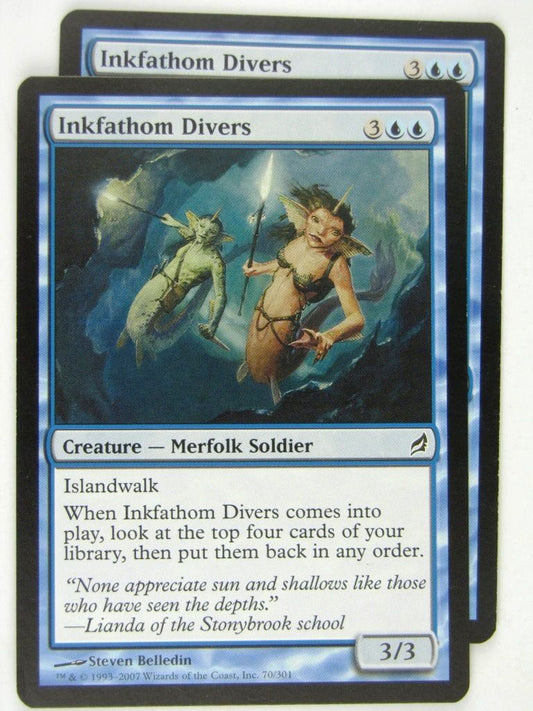 MTG Magic: the Gathering Cards: INKFATHOM DIVERS x2: LRW