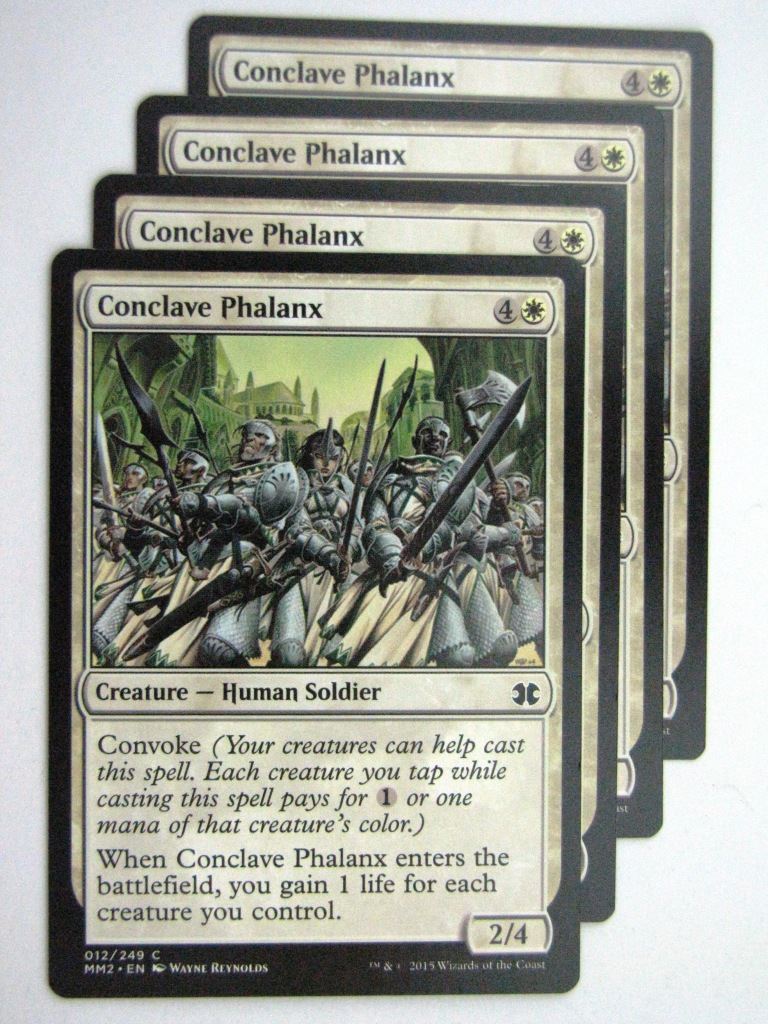 MTG MODERN MASTERS TWO: CONCLAVE PHALANX x4 # 28B81