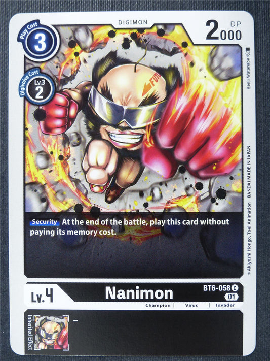 Nanimon BT6-058 C - Digimon Card #27Z