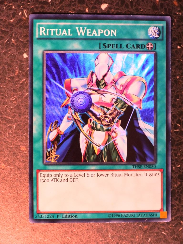 Yugioh Cards: RITUAL WEAPON THSF SUPER RARE # 8H92