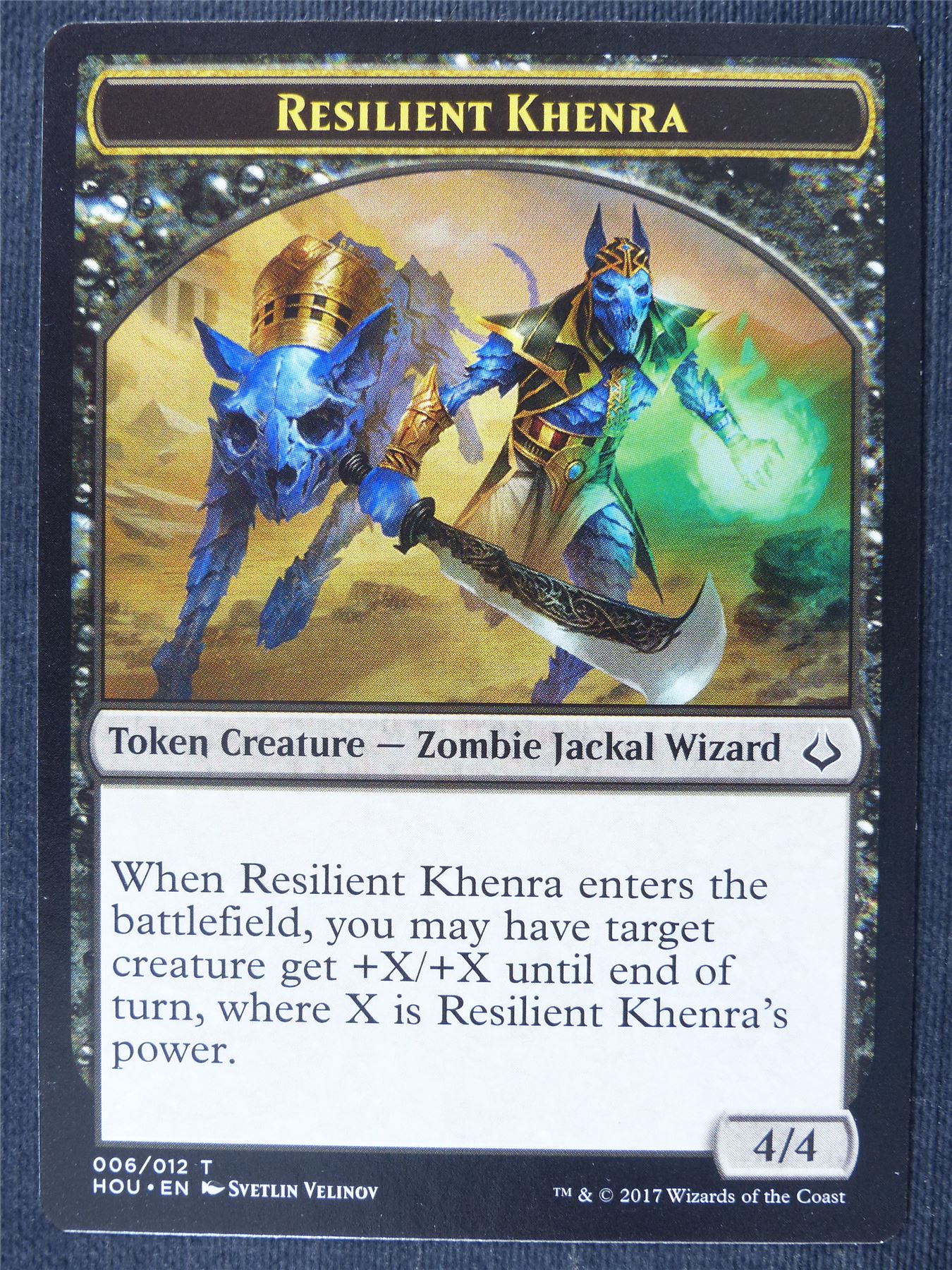 Cat / Resilient Khenra Token - Mtg Magic Cards #3AJ