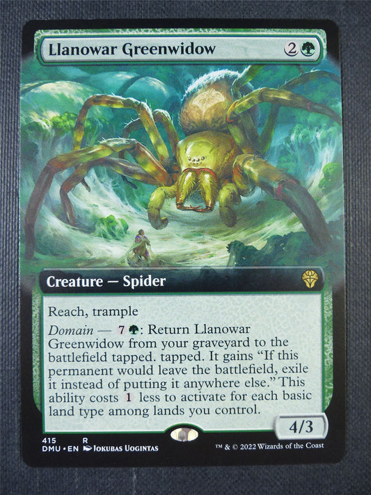 Llanowar Greenwidow Extended art - Dominaria United Mtg Card #7AU