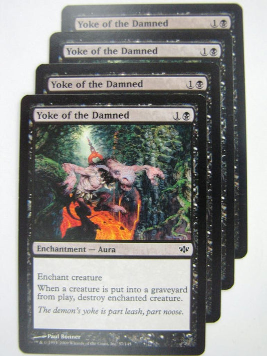 MTG Magic Cards: YOKE OF THE DAMNED x4 # 8G34
