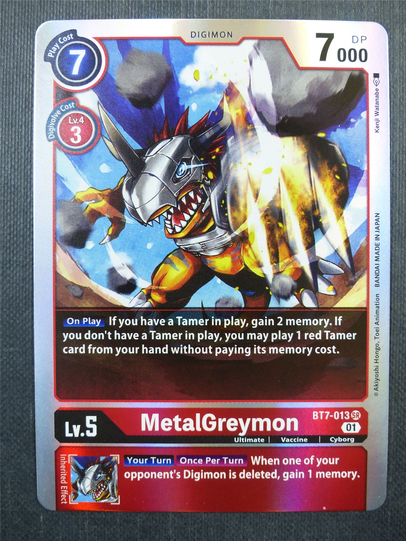 MetalGreymon BT7 SR - Digimon Card #42Q