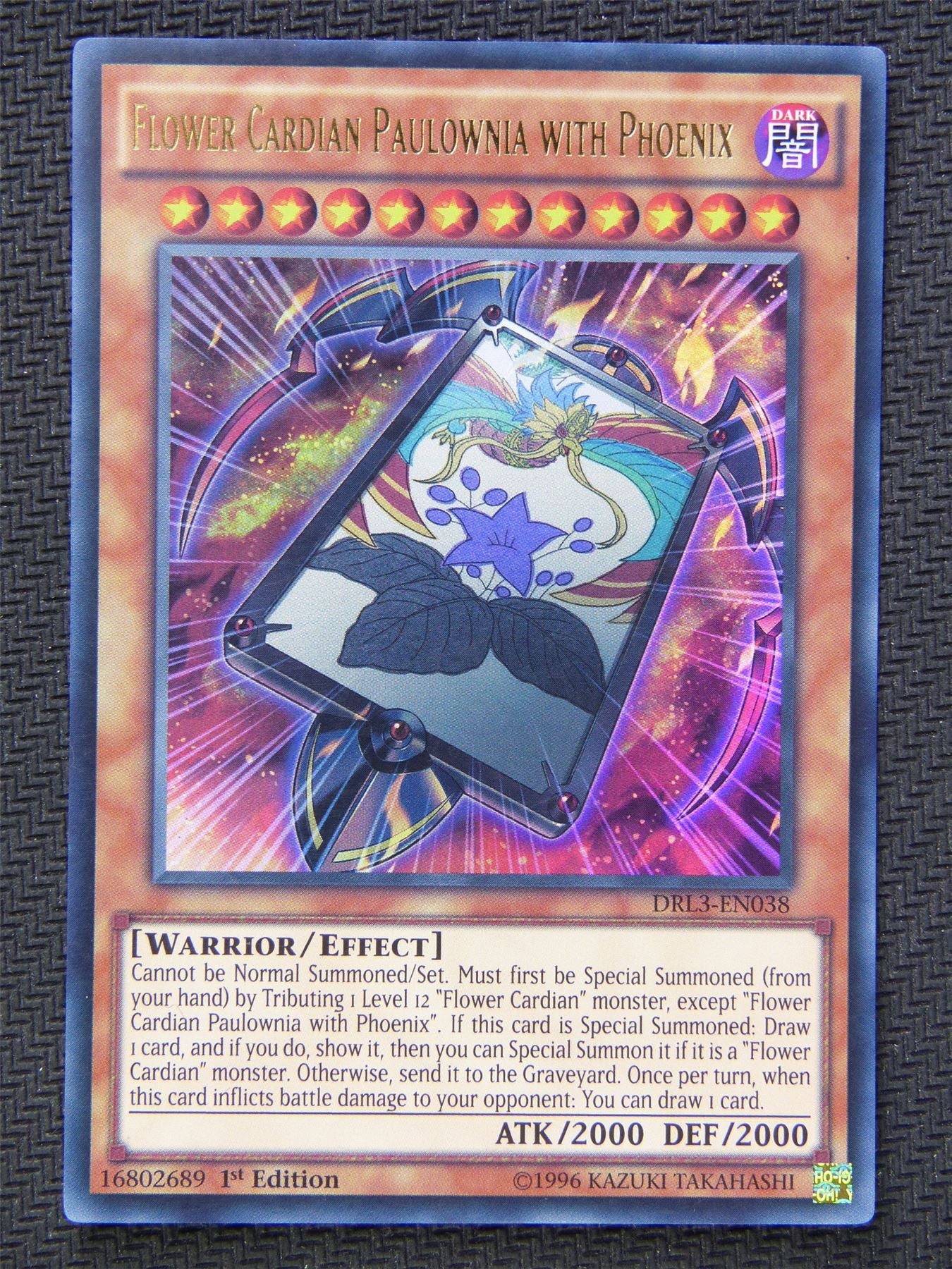 Flower Cardian Paulownia Phoenix DRL3 - Ultra Rare - Yugioh Card #5SA