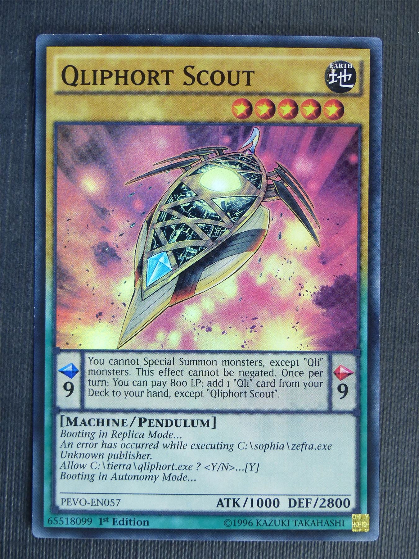 Qliphort Scout PEVO Super Rare - 1st ed - Yugioh Cards #W2