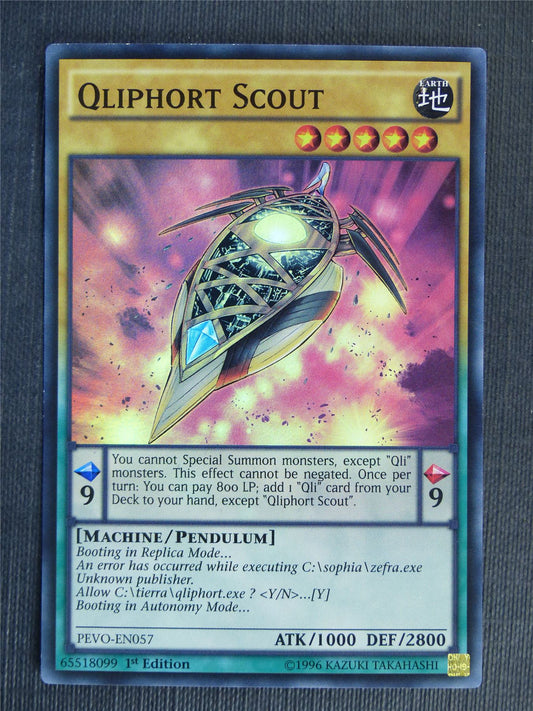 Qliphort Scout PEVO Super Rare - 1st ed - Yugioh Cards #W2