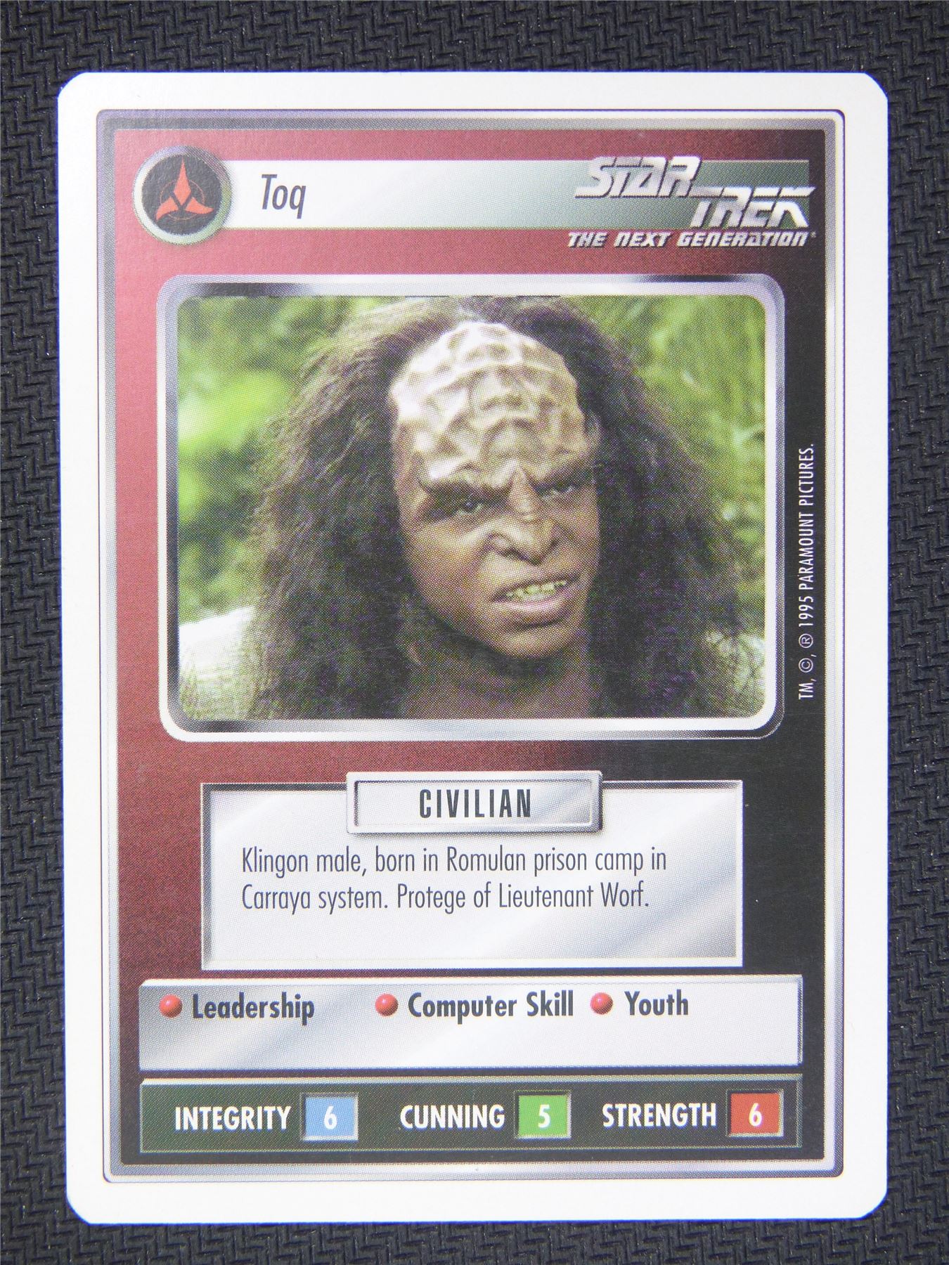 Toq White Border - Star Trek Next Gen Card  #4P7