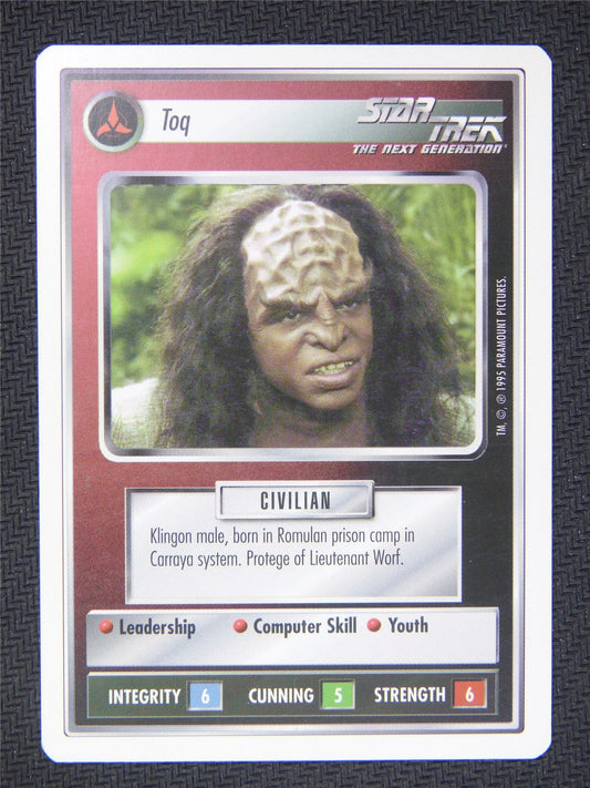 Toq White Border - Star Trek Next Gen Card  #4P7