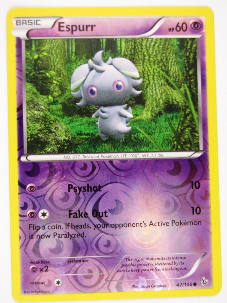 Pokemon Cards: ESPURR 42/106 foil:Flashfire