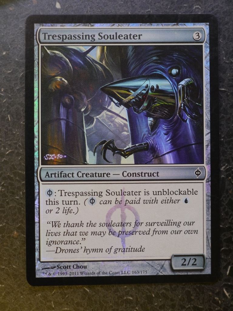 MTG Magic Cards: TRESPASSING SOULEATER FOIL # 4H69