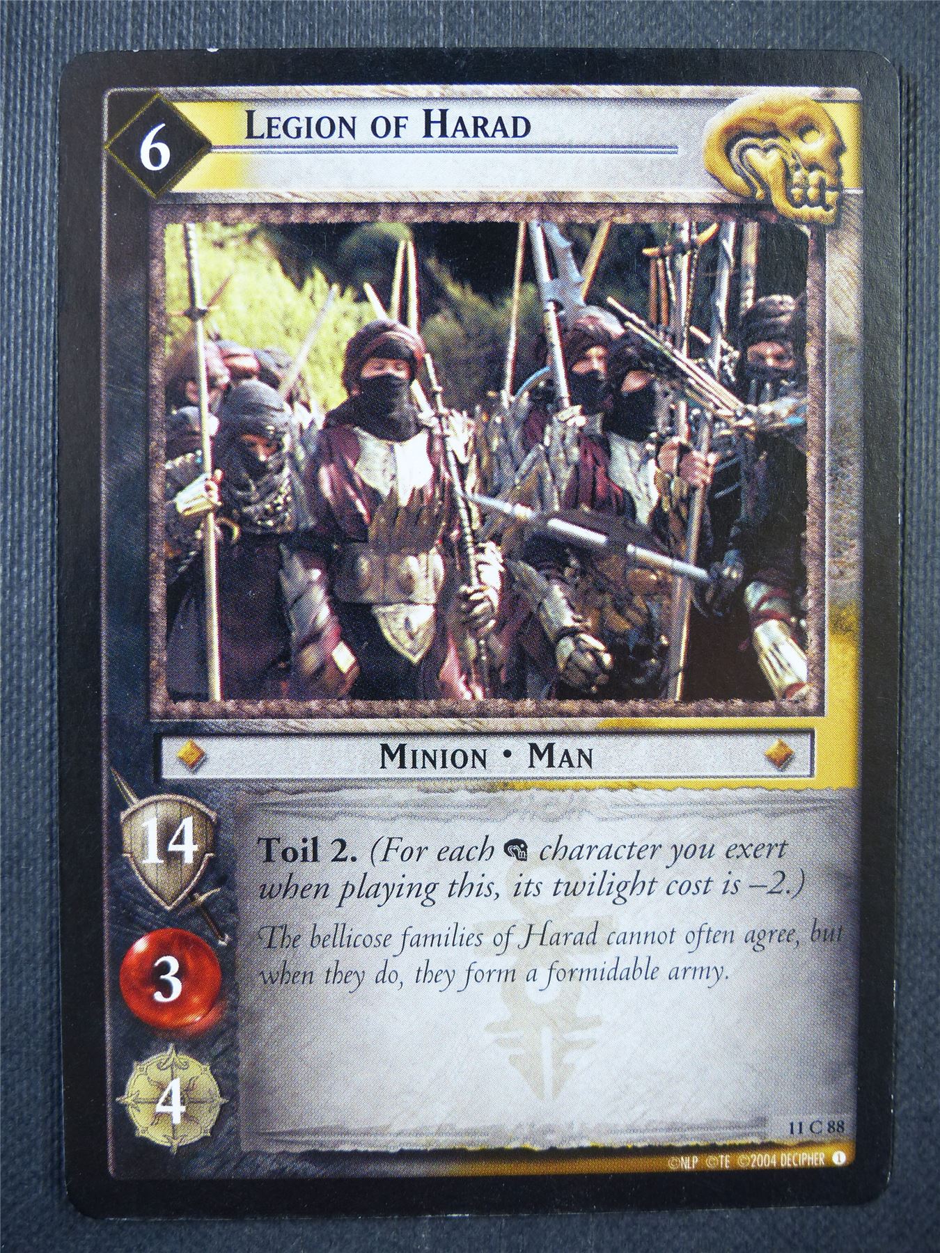 Legion of Harad 11 C 88 - LotR Card #76M