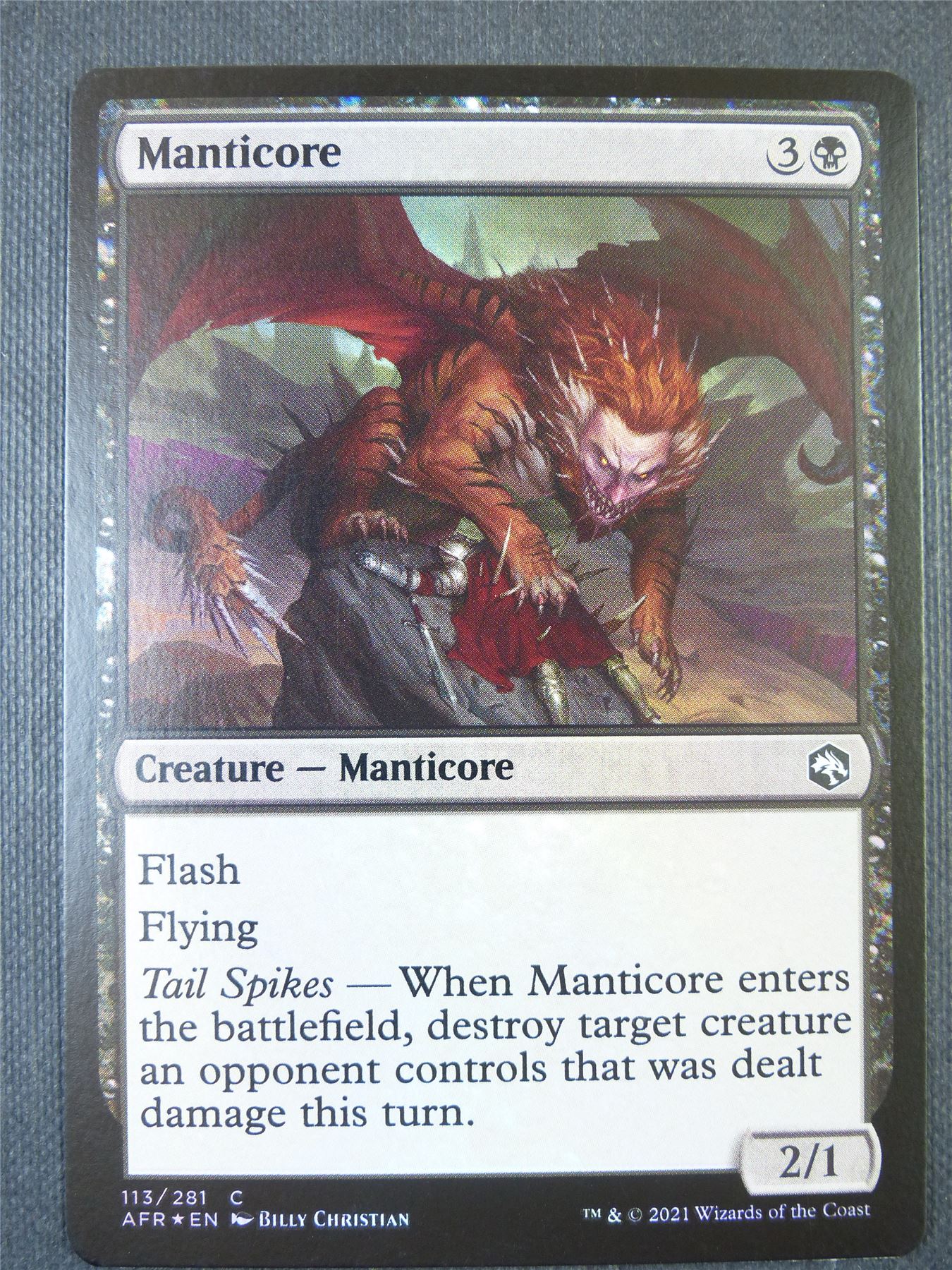 Manticore Foil - Mtg Card #2BT