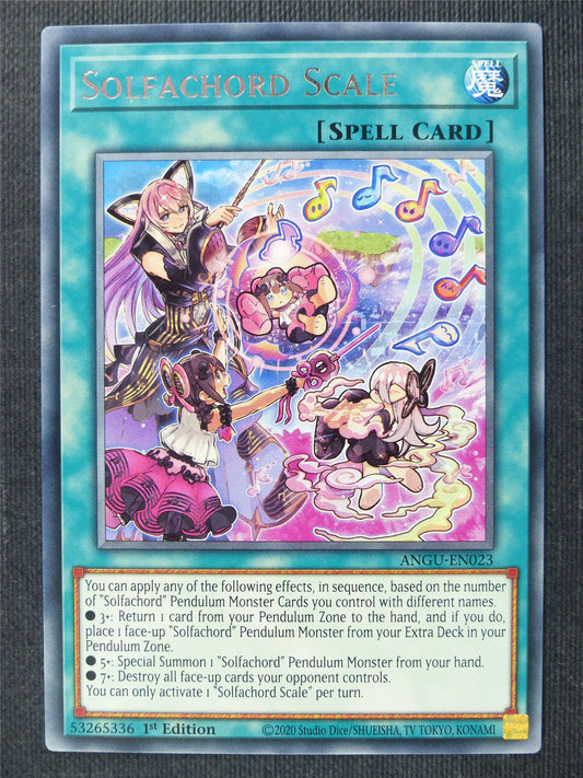 Solfachord Scale ANGU Rare - 1st ed Yugioh Cards #36C