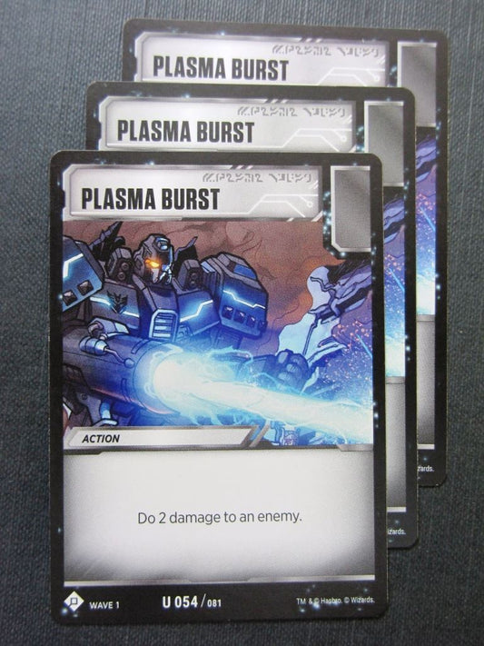 Plasma Burst U 054/081 x3 - Transformers Cards # 7F61
