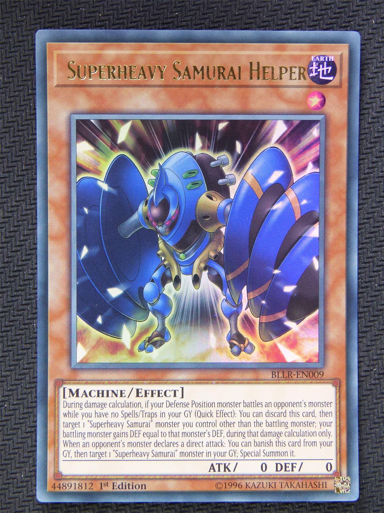 Yugioh Card - Ultra Rare - Superheavy Samurai Helper BLLR #60E