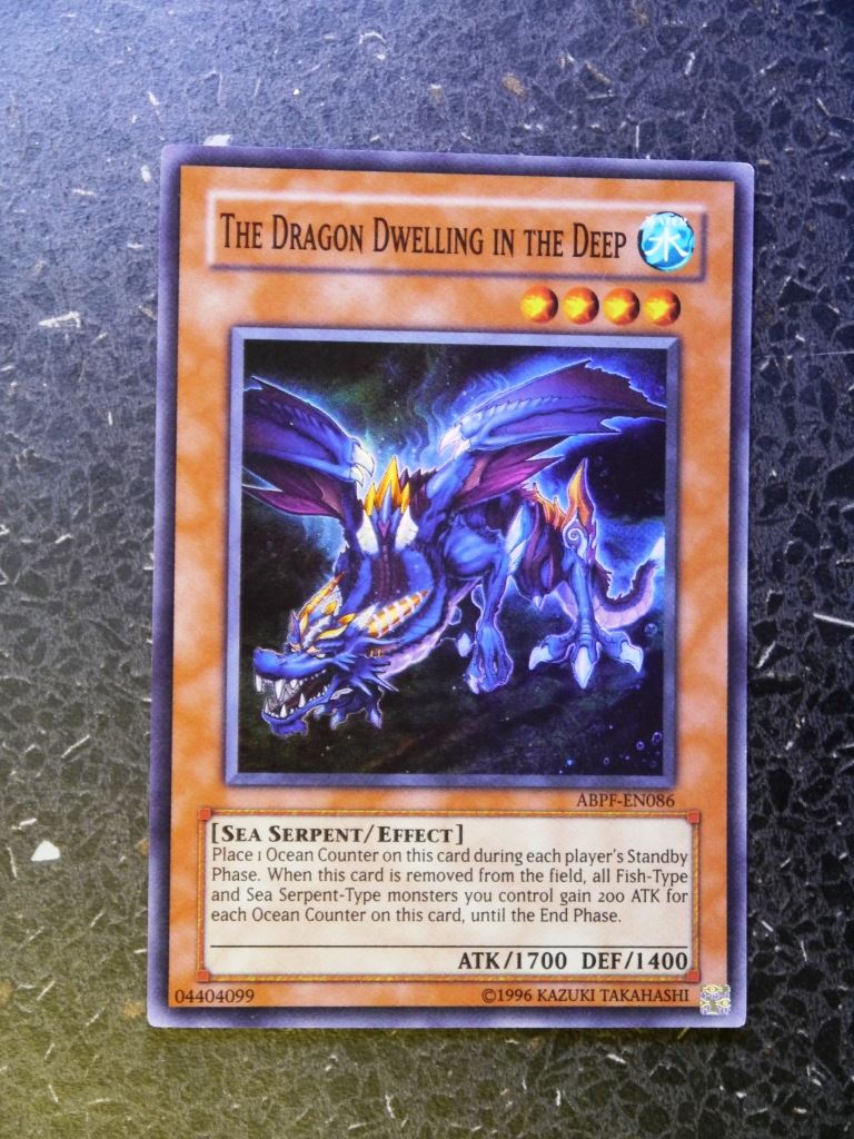 Yugioh Cards: THE DRAGON DWELLING IN THE DEEP ABPF SUPER RARE # H77