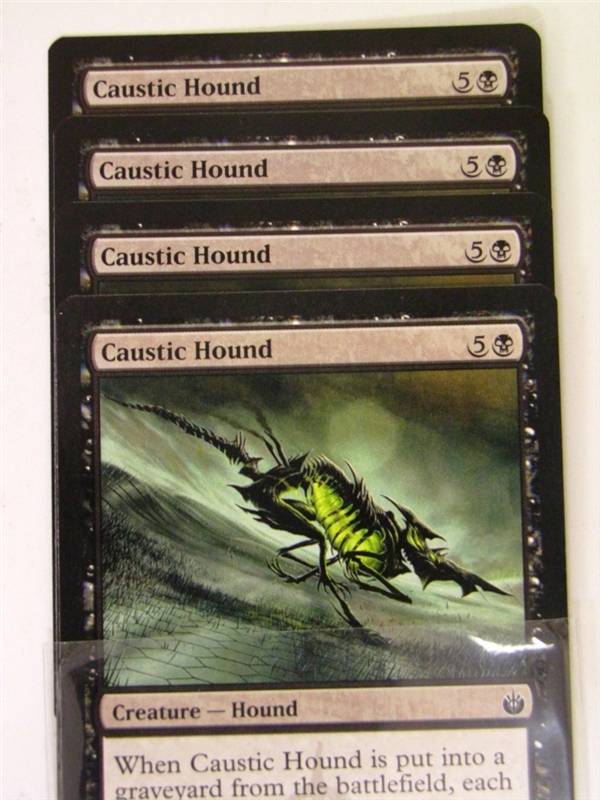 Mtg Magic the Gathering - 4x CAUSTIC HOUND