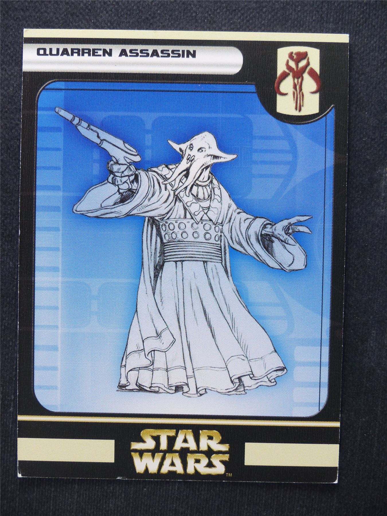 Quarren Assassin 54/60 - Star Wars Miniatures Spare Cards #6S