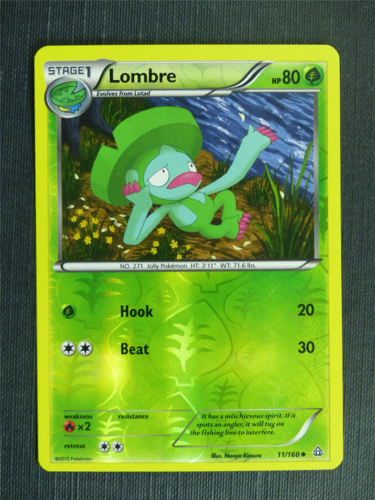 Lombre 11/160 Reverse Holo - Pokemon Cards #1TV