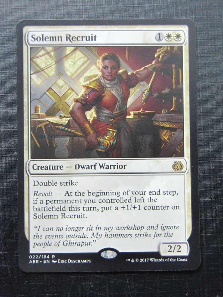 MTG Magic Cards: SOLEMN RECRUIT # 23H41