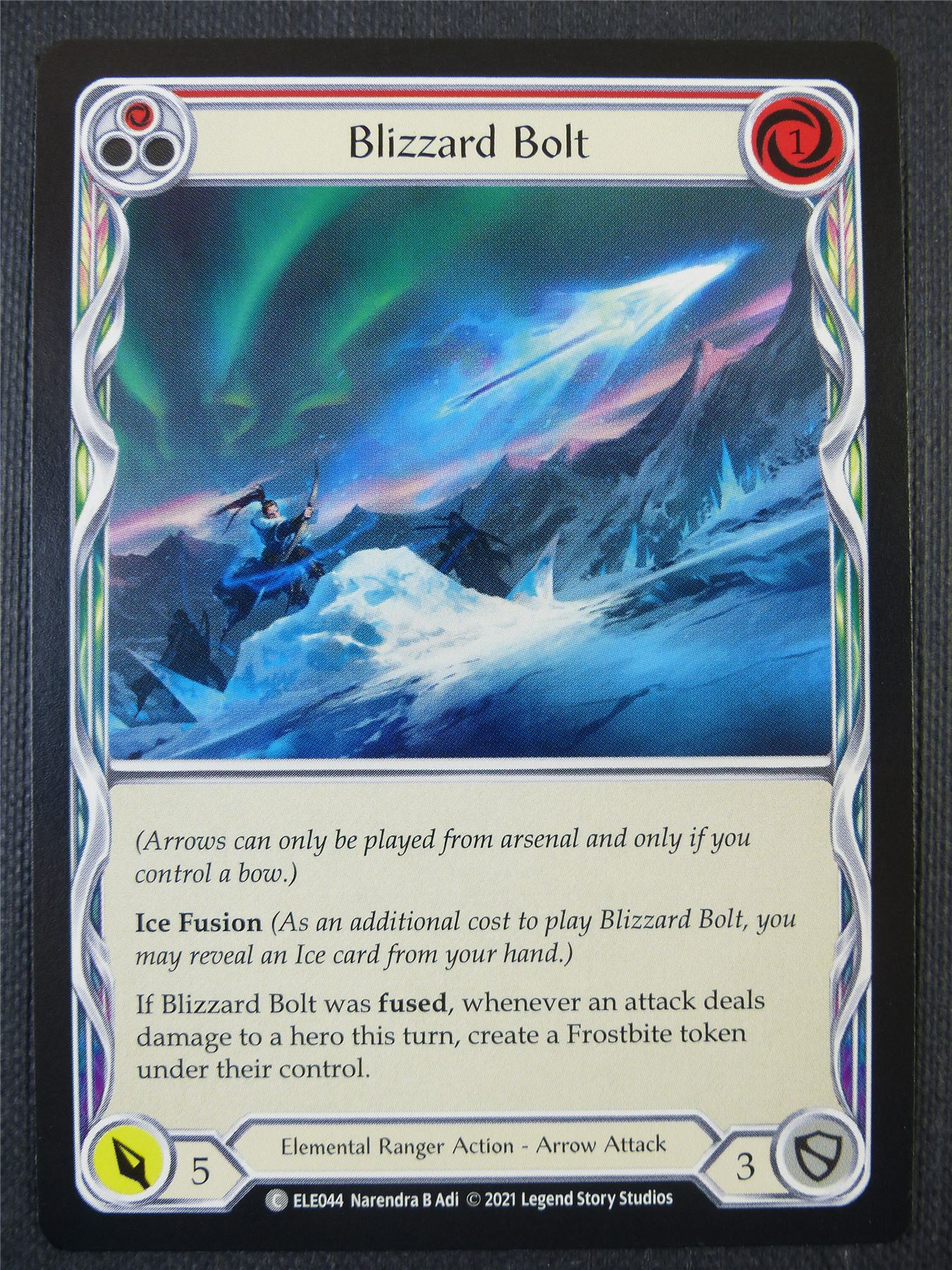 Blizzard Bolt - Red - Tales of Aria 1st ed - Flesh and Blood Card #63G